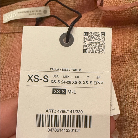 100% LINEN MULTI-POSITION KAFTAN DRESS ZW COLLECTION - Picture 5 of 5